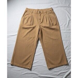 Lane Bryant Womens High Rise Wide Leg Trouser Fluid Jeans Tigers Eye Size 22